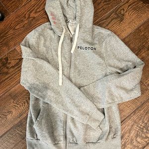 Peloton gray Detroit zip up jacket size large